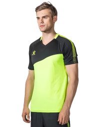 Футболка KELME Short Sleeve Football Shirt (Citric/Black)