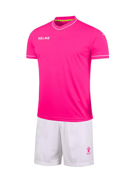 Футбольная форма KELME Short Sleeve Football Set (Pink/White)