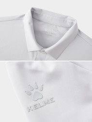 Лонгслив KELME Long-sleeved Polo Shirt Light Gray