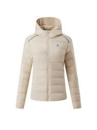 Пуховик KELME Lightweight Hooded Down Jacket Beige