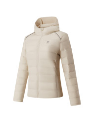 Пуховик KELME Lightweight Hooded Down Jacket Beige