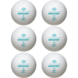 Мяч для настольного тенниса Donic 1* Elite, белый 6 шт.