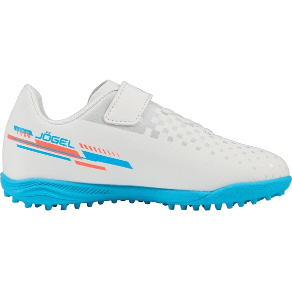 Бутсы многошиповые JOGEL Evofly TF Talant White/blue, детский