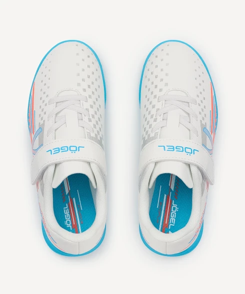 Бутсы многошиповые JOGEL Evofly TF Talant White/blue, детский