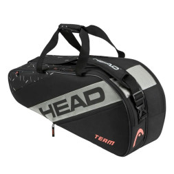 Сумка-чехол HEAD Team Racquet Bag M, 262224-BKCC, с карманом, на 6 тен.ракеток, черный
