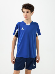 Детская футбольная форма KELME Short-Sleeved Football Suit (Blue/Dark Blue)