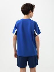 Детская футбольная форма KELME Short-Sleeved Football Suit (Blue/Dark Blue)