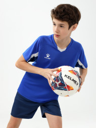 Детская футбольная форма KELME Short-Sleeved Football Suit (Blue/Dark Blue)