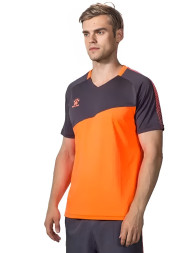 Футболка KELME Short Sleeve Football Shirt (Orange/Dark Grey)