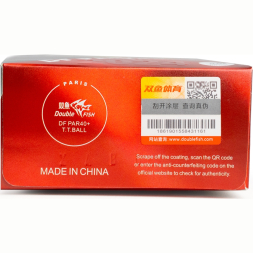 СЦ*Мяч для наст  тенниса DOUBLE FISH PARIS 2024 Olympic Games 3***,PAR40+, ITTF Appr,ABS,уп 6 шт