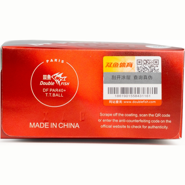 СЦ*Мяч для наст  тенниса DOUBLE FISH PARIS 2024 Olympic Games 3***,PAR40+, ITTF Appr,ABS,уп 6 шт