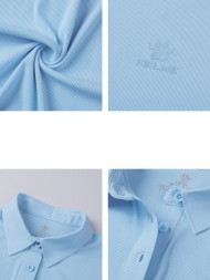 Футболка-поло KELME Ladies Short Sleeve Polo Shirt Light Blue