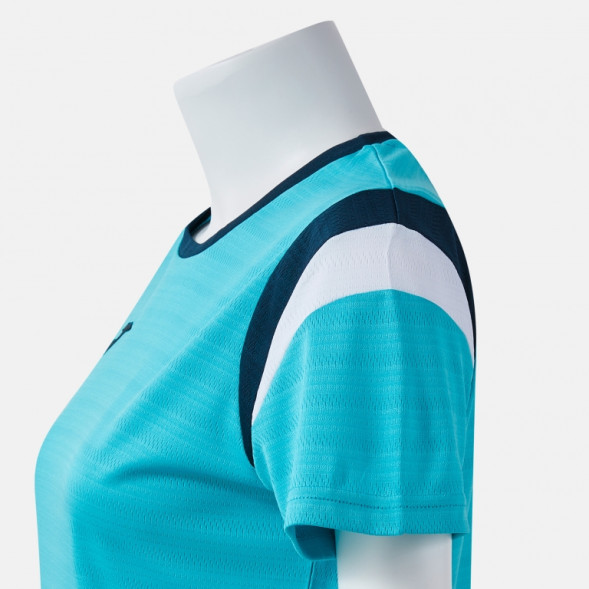 ФУТБОЛКА С КОРОТКИМ РУКАВОМ TERRA БИРЮЗОВЫЙ ФЛУОРЕСЦЕНТНЫЙ ТЕМНО-СИНИЙ