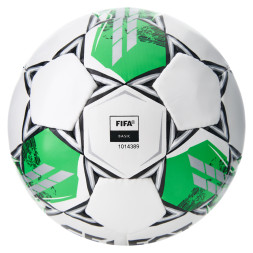 Мяч футб. SELECT Liga V25, 3855160585, р.5, FIFA Basic, 32п, ПУ, руч. сш, бело-зеленый