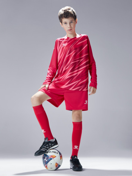 Детская вратарская форма KELME Long Sleeve Goalkeeper Suit Red