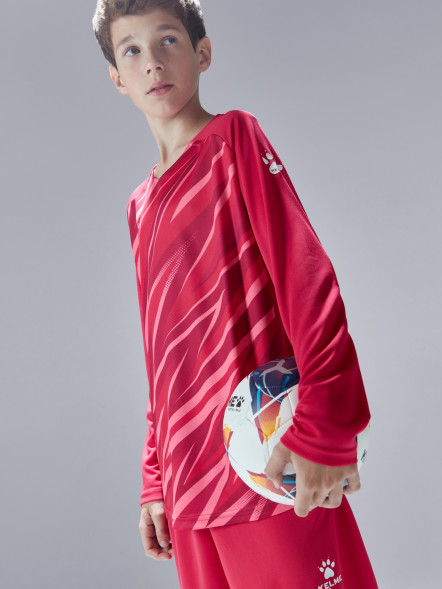 Детская вратарская форма KELME Long Sleeve Goalkeeper Suit Red