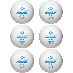 Мяч для настольного тенниса Donic 2* Prestige, белый 6 шт.