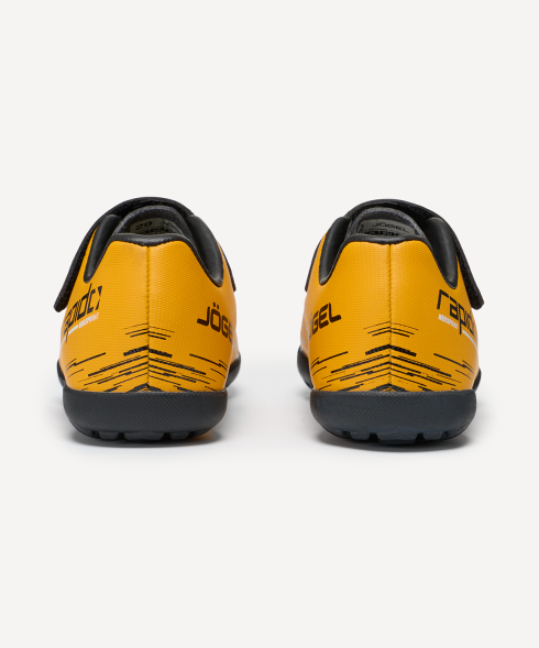 БЕЗ УПАКОВКИ Бутсы многошиповые JOGEL Rapido TF Yellow/black, детский
