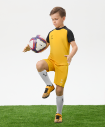 БЕЗ УПАКОВКИ Бутсы многошиповые JOGEL Rapido TF Yellow/black, детский