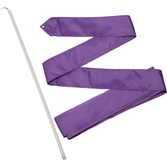 Лента гимнастическая с палочкой 56см, СЕ6-CB, длина 6м, васильковый