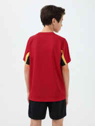 Детская футбольная форма KELME Short-Sleeved Football Suit (Red/Black)