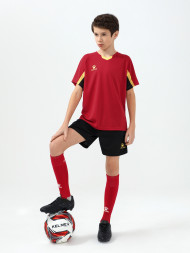 Детская футбольная форма KELME Short-Sleeved Football Suit (Red/Black)