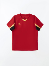 Детская футбольная форма KELME Short-Sleeved Football Suit (Red/Black)
