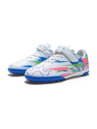 Детские шиповки KELME Kids' Soccer Cleats (TF) White/Light Blue