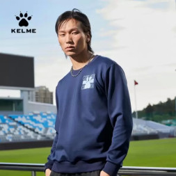 Свитшот KELME Knit Crew Neck Sweater Dark Blue