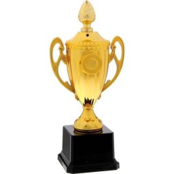 Кубок 084, зол., подставка пластик, 23 х 11 х 7,5 см