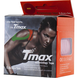 Тейп кинезиологический Tmax Extra Sticky Biege (5 см x 5 м), 423112, телесный