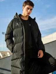 Пуховик KELME Adult Long Jacket (Black/White)