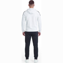 Костюм спорт. муж. с капюш. MIKASA MT550/701-078-3XL, р.3XL, 100% полиэстер, бело-черно-красный