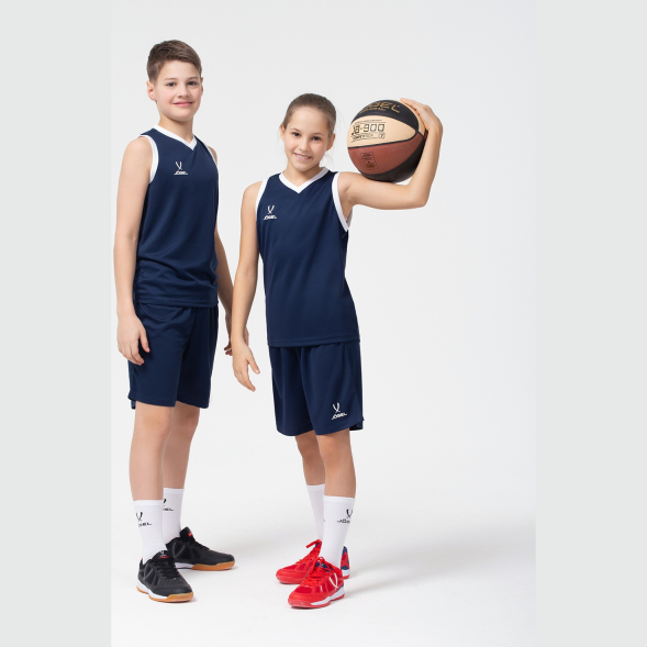 Шорты баскетбольные JÖGEL CAMP Basic, темно-синий, детский