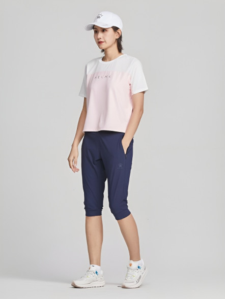 Бриджи KELME Women's Woven Cropped Pants Dark Blue