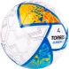 Мяч футб. TORRES Junior-4, F323804, р.4,глянц.ПУ, 4 сл, 32п, руч.сш, бел-жел-гол