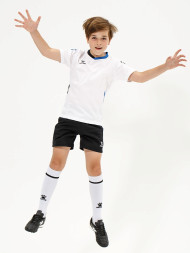 Детская футбольная форма KELME Short-Sleeved Football Suit (White/Black)