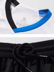 Детская футбольная форма KELME Short-Sleeved Football Suit (White/Black)