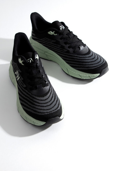 Кроссовки FN React (Black/Light Green)