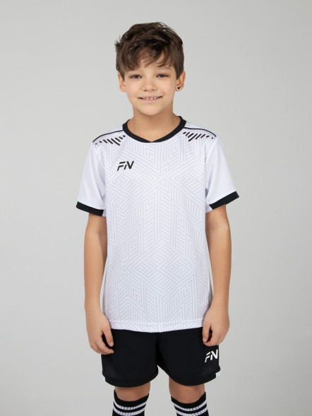 Детская футбольная форма FN Football Set Kid Kid (White/Black)