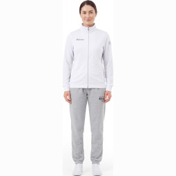 Костюм спортивный MIKASA MT537/530-022-2XL, р.2XL, 70% хлопок, 30% полиэстер, бело-серый