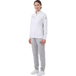 Костюм спортивный MIKASA MT537/530-022-2XL, р.2XL, 70% хлопок, 30% полиэстер, бело-серый