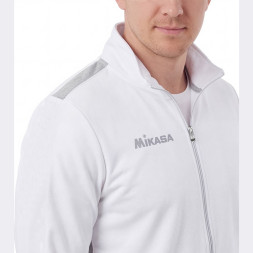 Костюм спортивный MIKASA MT537/530-022-2XL, р.2XL, 70% хлопок, 30% полиэстер, бело-серый