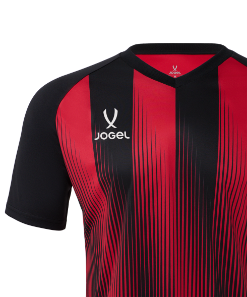 Футболка игровая JOGEL CAMP Striped Jersey, красный/черный