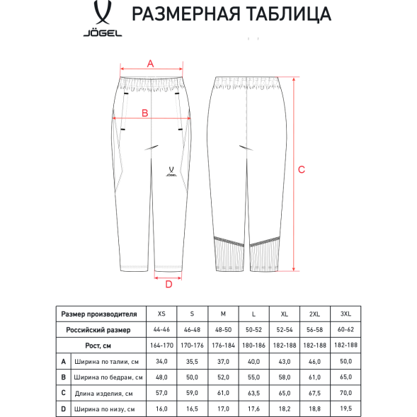 Брюки тренировочные с карманами JOGEL PREMIER PerFormDRY 3/4 Training Pants, черный