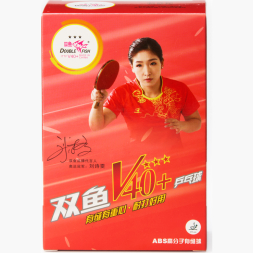 Мяч для наст. тенниса DOUBLE FISH 3***, V111F, диам. V40+мм, ITTF Appr,плаcтик,упак.6 шт, белый