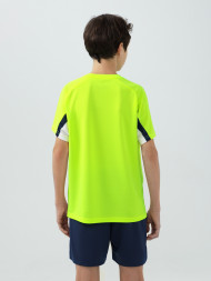 Детская футбольная форма KELME Short-Sleeved Football Suit (Neon/Dark Blue)
