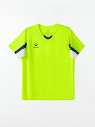 Детская футбольная форма KELME Short-Sleeved Football Suit (Neon/Dark Blue)