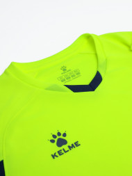 Детская футбольная форма KELME Short-Sleeved Football Suit (Neon/Dark Blue)