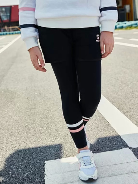 Детские леггинсы KELME Girl's Down Shorts Black